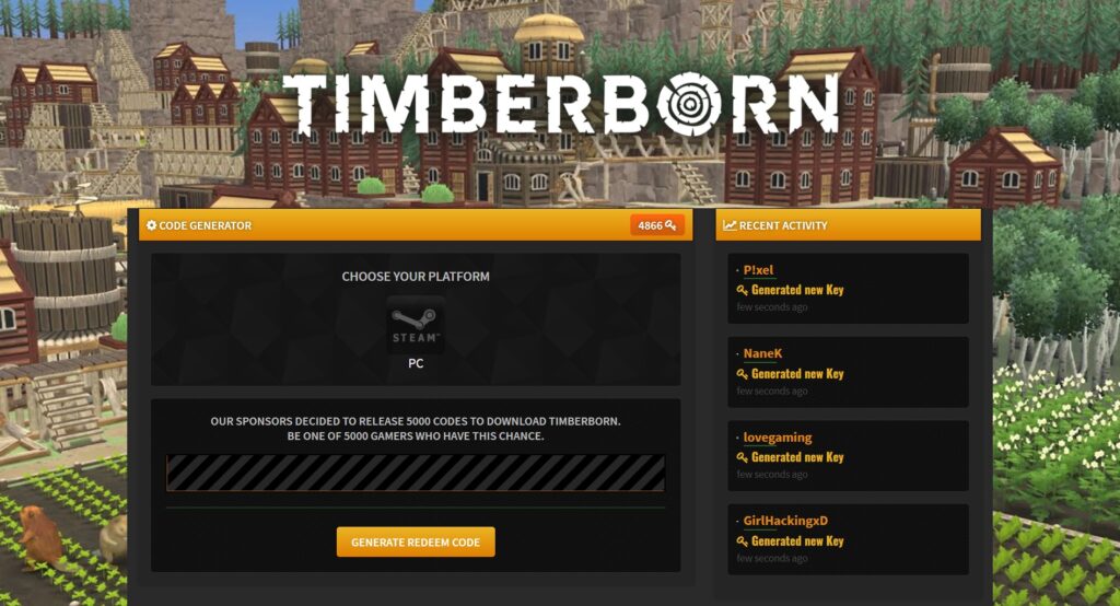 Timberborn Redeem Code